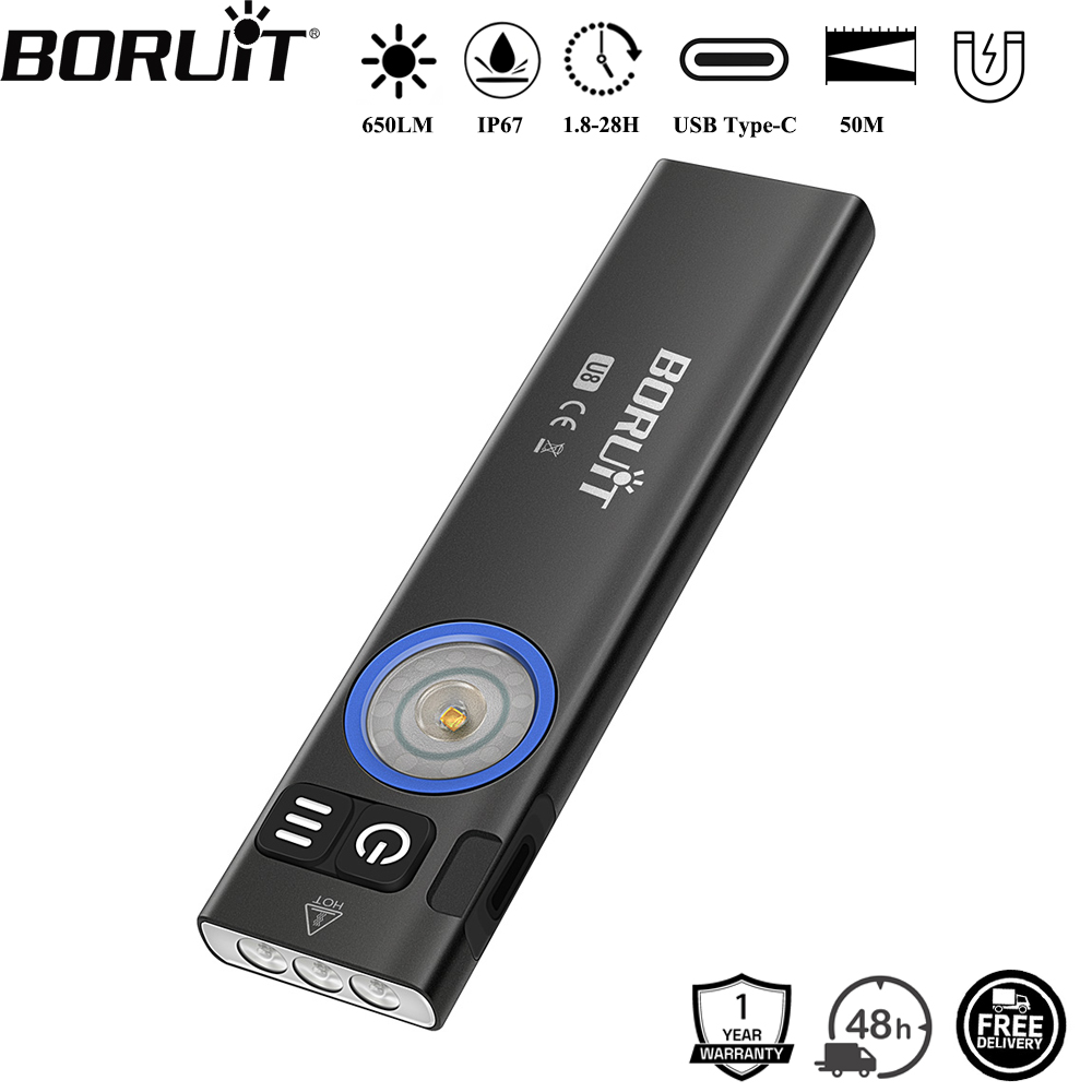BORUiT U8 650LM EDC LED Flashl - Fishing Light 评论和价格